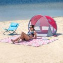 Namiot plażowy NILS CAMP NC3142 samorozkładający czerwono-szary
