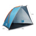 Namiot plażowy NILS CAMP NC8030 niebieski 260x120x120 cm