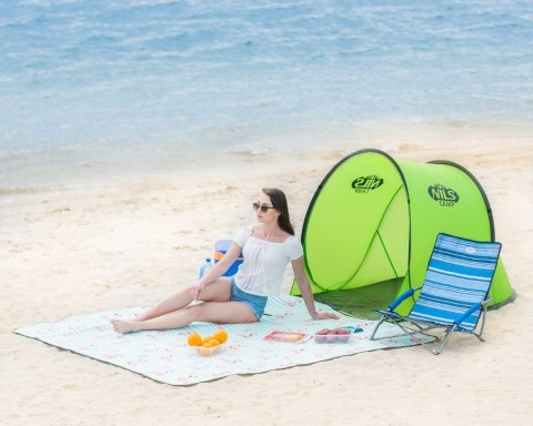 Namiot plażowy samorozkładający NILS CAMP NC3173 zielony Namiot plażowy samorozkładający NILS CAMP NC3173 zielony