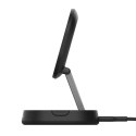 BELKIN ŁADOWARKA MAGNETYCZNA QI2 15W SKŁADANA + ZASILACZ, CZARNA
