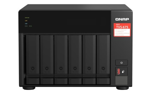 Qnap TVS-675-8G, Tower, 6 x 2.5"/3.5" SATA, Zhaoxin Kaixian KX-U6580 8C/8T, 8GB (1x 8GB) DDR4 SODIMM , 2 x 2.5GbE, Single PSU, 2 Qnap TVS-675-8G, Tower, 6 x 2.5"/3.5" SATA, Zhaoxin Kaixian KX-U6580 8C/8T, 8GB (1x 8GB) DDR4 SODIMM , 2 x 2.5GbE, Single PSU, 2