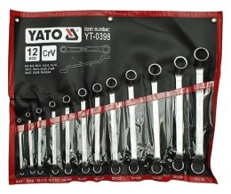 KLUCZE OCZKOWE ODGIĘTE 6-32MM 12szt YT-0398 YATO