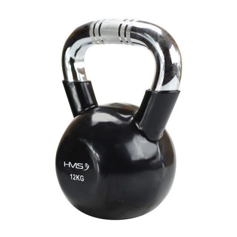 Kettlebell chromowany 12 kg czarny HMS KTC12 Kettlebell chromowany 12 kg czarny HMS KTC12