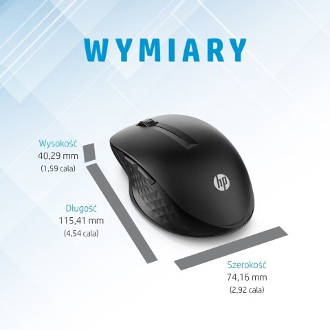 Mysz HP 430 Multi-Device Wireless Mouse Black bezprzewodowa czarna 3B4Q2AA Mysz HP 430 Multi-Device Wireless Mouse Black bezprzewodowa czarna 3B4Q2AA