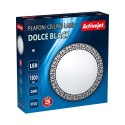 Nowoczesny plafon sufitowy LED Activejet DOLCE Czarny 24W