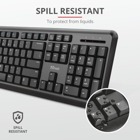 Zestaw KLAWIATURA + MYSZ TRUST ODY Wireless Silent Zestaw KLAWIATURA + MYSZ TRUST ODY Wireless Silent