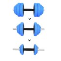 Zestaw ciężarów 2w1 HMS SGG30 BAR (sztanga i sztangielki) 30kg