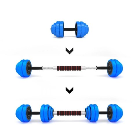 Zestaw ciężarów 2w1 HMS SGG30 BAR (sztanga i sztangielki) 30kg Zestaw ciężarów 2w1 HMS SGG30 BAR (sztanga i sztangielki) 30kg