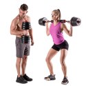 Zestaw ciężarów 6w1 HMS SGX130 (sztanga, sztangielki i kettlebell) w walizce 30kg