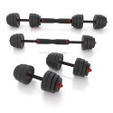 Zestaw ciężarów 6w1 HMS SGX130 (sztanga, sztangielki i kettlebell) w walizce 30kg