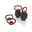 Zestaw ciężarów 6w1 HMS SGX130 (sztanga, sztangielki i kettlebell) w walizce 30kg