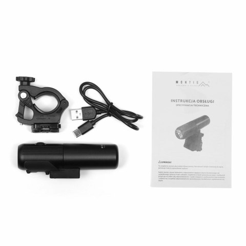 MONTIS LAMPKA ROWEROWA AKUM PRZEDNIA LED 2W1 MT111 MONTIS LAMPKA ROWEROWA AKUM PRZEDNIA LED 2W1 MT111