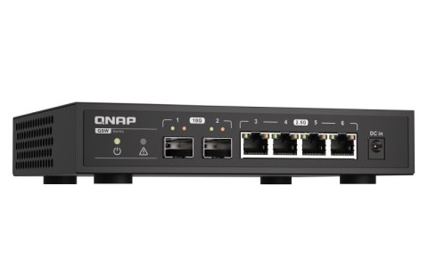 Qnap QSW-2104-2S, 4 x 2.5GbE, 2x 10GbE SFP+, unmanaged switch Qnap QSW-2104-2S, 4 x 2.5GbE, 2x 10GbE SFP+, unmanaged switch