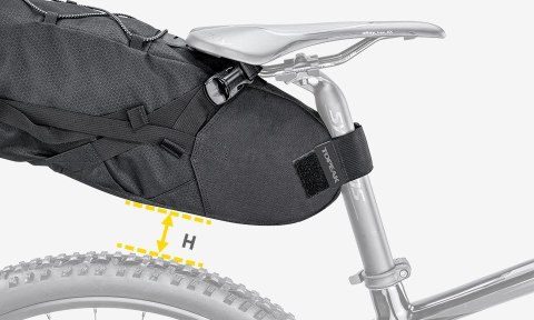 Torba rowerowa podsiodłowa TOPEAK BACKLOADER black (15 litrów) Torba rowerowa podsiodłowa TOPEAK BACKLOADER black (15 litrów)