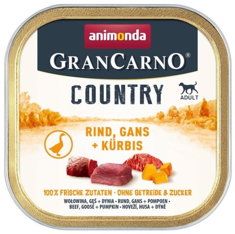 Animonda GranCarno Country wołowina,gęś,dynia 150g Animonda GranCarno Country wołowina,gęś,dynia 150g