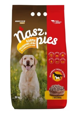 BIOFEED NASZ PIES Z WOŁOWINĄ 15 KG (WYPRZEDAŻ)