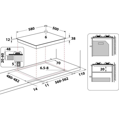 Płyta gazowa Whirlpool AKM 268 IX (4 pola grzejne; kolor inox) Płyta gazowa Whirlpool AKM 268 IX (4 pola grzejne; kolor inox)