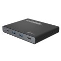 Stacja dokująca z zasilaczem j5create 90W Built in USB-C Travel Dock - EU 1xHDMI/2XUSB3.0/1xUSB-C czarna JCDP392-EN (WYPRZEDAŻ)