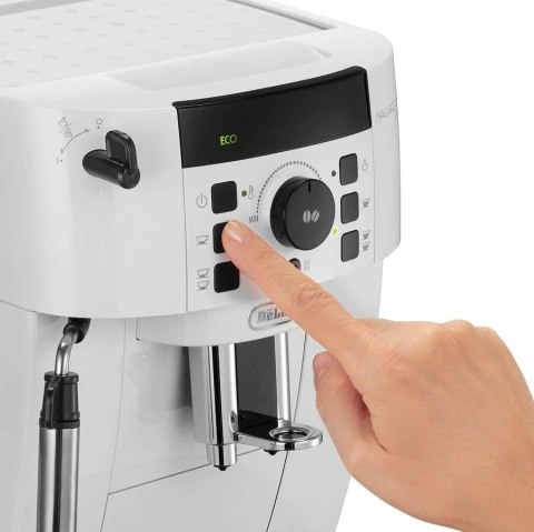 Ekspres ciśnieniowy automatyczny DeLonghi Magnifica S ECAM 21.117 W ( 1450W ; kolor biały ) (WYPRZEDAŻ) Ekspres ciśnieniowy automatyczny DeLonghi Magnifica S ECAM 21.117 W ( 1450W ; kolor biały ) (WYPRZEDAŻ)