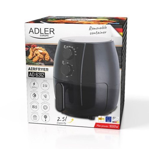 Frytkownica beztłuszczowa ADLER AD 6312 Frytkownica beztłuszczowa ADLER AD 6312