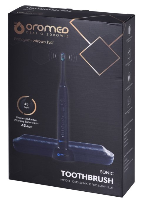 Soniczna szczoteczka ORO-SONIC X PRO NAVY BLUE Soniczna szczoteczka ORO-SONIC X PRO NAVY BLUE