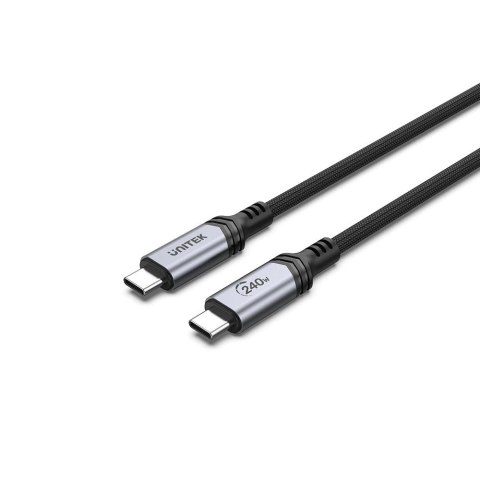 UNITEK KABEL USB-C 3.1 DO ŁADOWANIA, PD 240W, 2M UNITEK KABEL USB-C 3.1 DO ŁADOWANIA, PD 240W, 2M