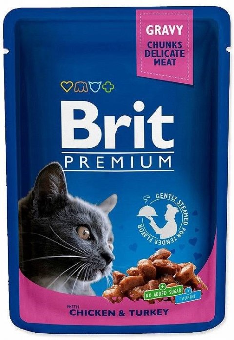 BR.CAT POUCHES CHICKEN&TURKEY - mokra karma dla kota - 100g BR.CAT POUCHES CHICKEN&TURKEY - mokra karma dla kota - 100g