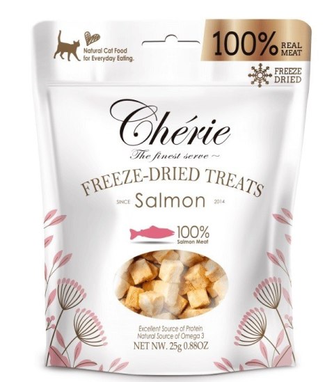Cherie Liofilizowane kawałki mięsa ŁOSOŚ 30g Cherie Liofilizowane kawałki mięsa ŁOSOŚ 30g