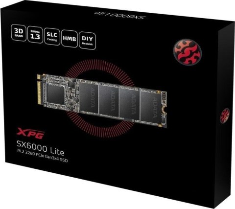 Dysk SSD ADATA XPG SX6000 LITE 1TB M.2 2280 PCIe Gen3x4 Dysk SSD ADATA XPG SX6000 LITE 1TB M.2 2280 PCIe Gen3x4