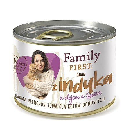 FamilyFirst Danie z indykiem adult 200g FamilyFirst Danie z indykiem adult 200g