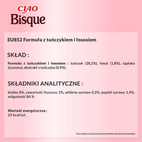INABA CIAO Gęsta zupa z tuńczykiem i łososiem 40g INABA CIAO Gęsta zupa z tuńczykiem i łososiem 40g