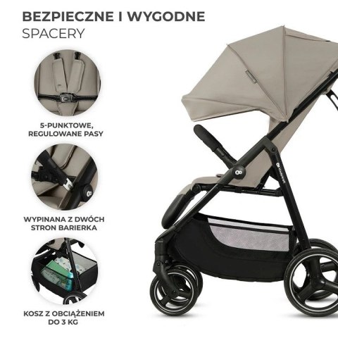 Kinderkraft wózek spacerowy TRIG 3 STONE BEIGE (WYPRZEDAŻ) Kinderkraft wózek spacerowy TRIG 3 STONE BEIGE (WYPRZEDAŻ)