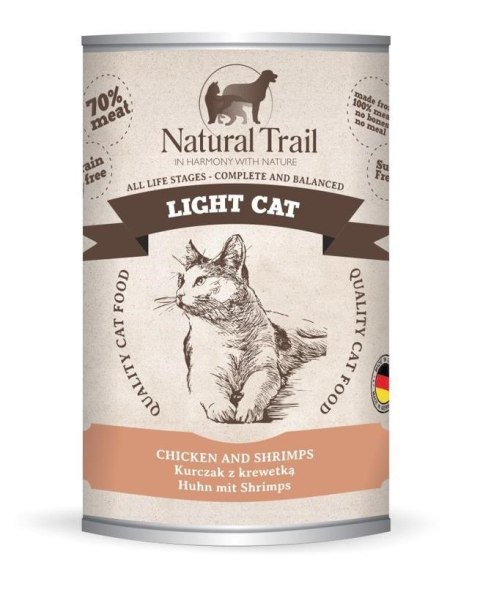 NATURAL TRAIL Cat Light Chicken, Shrimps 400g NATURAL TRAIL Cat Light Chicken, Shrimps 400g