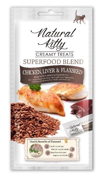 Natural Kitty Sos Superfood KURCZAK WĄTRÓBKA 4x12g Natural Kitty Sos Superfood KURCZAK WĄTRÓBKA 4x12g