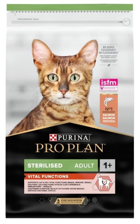 PURINA PRO PLAN Sterilised OPTISENSES bogata w łososia - sucha karma dla kota - 10kg PURINA PRO PLAN Sterilised OPTISENSES bogata w łososia - sucha karma dla kota - 10kg