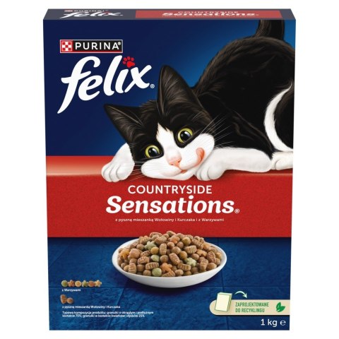 Purina FELIX Countryside Sensations Wołowina 1kg Purina FELIX Countryside Sensations Wołowina 1kg