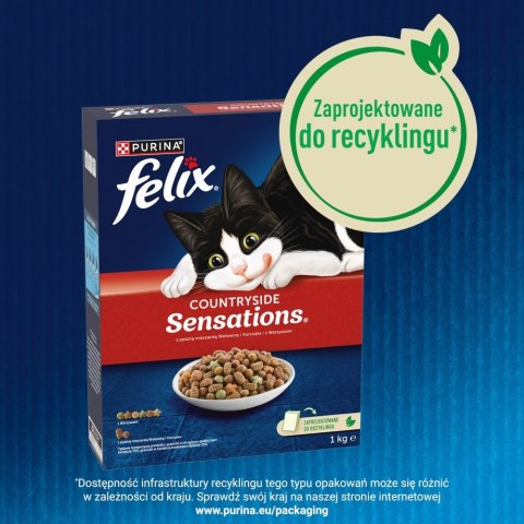 Purina FELIX Countryside Sensations Wołowina 1kg Purina FELIX Countryside Sensations Wołowina 1kg
