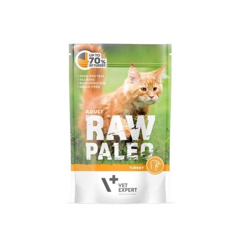 VetExpert Raw Paleo adult cat - Indyk saszetka 100g VetExpert Raw Paleo adult cat - Indyk saszetka 100g