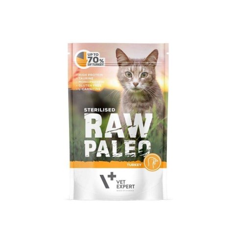 VetExpert Raw Paleo sterilised Indyk saszetka 100g VetExpert Raw Paleo sterilised Indyk saszetka 100g