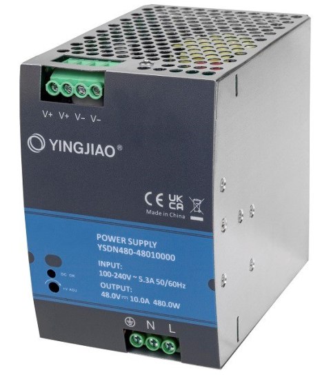 Zasilacz Yingjiao DIN YSDN480 48V 10A 480W Zasilacz Yingjiao DIN YSDN480 48V 10A 480W
