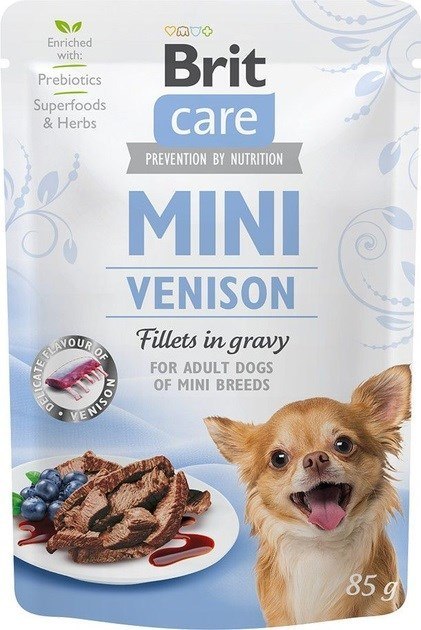 Brit Care Mini Pouch VENISON -Mokra karma dla psa - 85g Brit Care Mini Pouch VENISON -Mokra karma dla psa - 85g