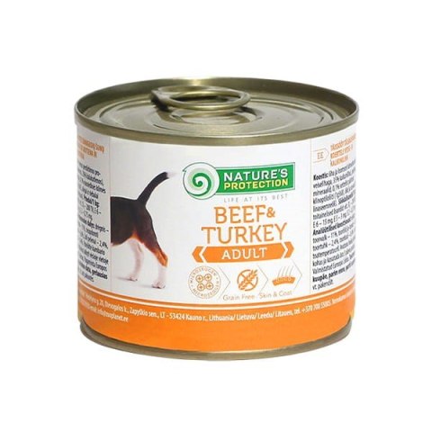 Nature's Protection Dog Adult Wołowina&Indyk 200g dog food Nature's Protection Dog Adult Wołowina&Indyk 200g dog food