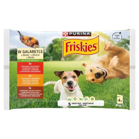 PURINA FRISKIES ADULT Wołowina,Kurczak,Jagnię 4x85g PURINA FRISKIES ADULT Wołowina,Kurczak,Jagnię 4x85g