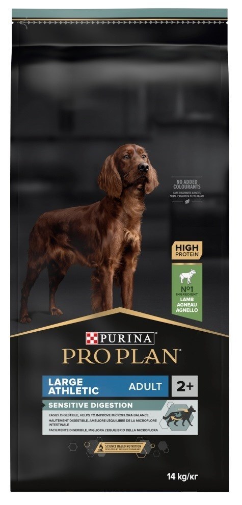 PURINA PRO PLAN Large Athletic Adult Sensitive Digestion with OPTIDIGEST - sucha karma dla psa o atletycznej budowie ciała i wra PURINA PRO PLAN Large Athletic Adult Sensitive Digestion with OPTIDIGEST - sucha karma dla psa o atletycznej budowie ciała i wra