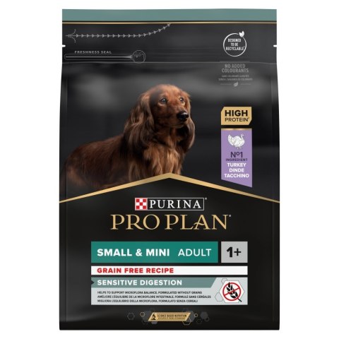 Purina Pro Plan OptiDigest GRAIN FREE Small&Mini Indyk 2,5kg Purina Pro Plan OptiDigest GRAIN FREE Small&Mini Indyk 2,5kg