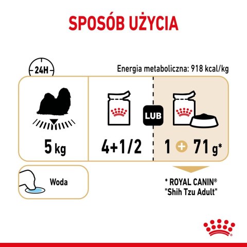 ROYAL CANIN BHN Shih Tzu Adult w formie pasztetu - mokra karma dla psa dorosłego - 12x85g ROYAL CANIN BHN Shih Tzu Adult w formie pasztetu - mokra karma dla psa dorosłego - 12x85g