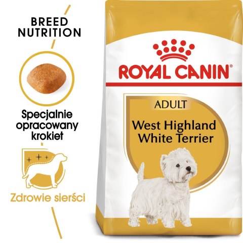 ROYAL CANIN BHN West Highland White Terrier Adult - sucha karma dla psa dorosłego - 3kg ROYAL CANIN BHN West Highland White Terrier Adult - sucha karma dla psa dorosłego - 3kg