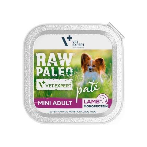 VetExpert Raw Paleo Jagnięcina Pate Mini Adult alu tray 150g VetExpert Raw Paleo Jagnięcina Pate Mini Adult alu tray 150g