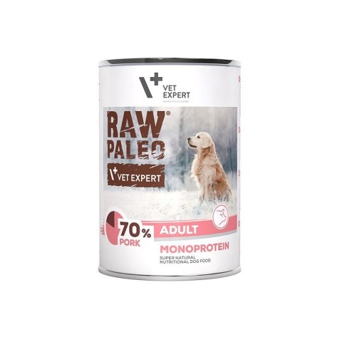 VetExpert Raw Paleo Wieprzowina Adult Can 400g VetExpert Raw Paleo Wieprzowina Adult Can 400g
