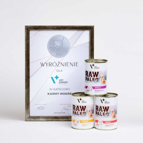 VetExpert Raw Paleo Wołowina Adult Can 400g VetExpert Raw Paleo Wołowina Adult Can 400g